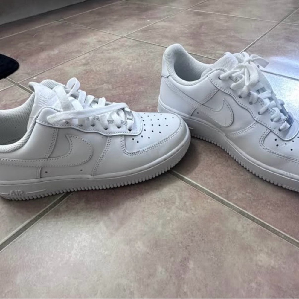 Nike All-White Athletic Shoes